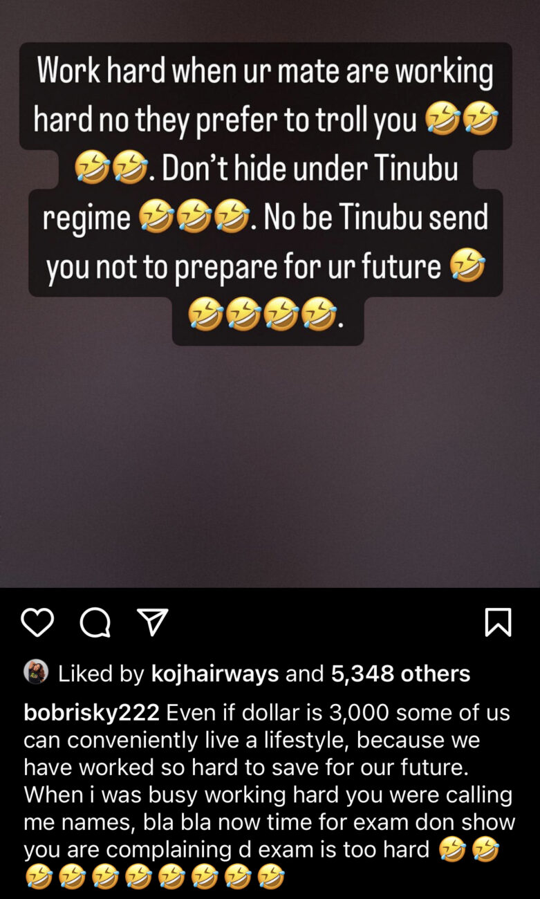 "Work Hard When Your Mates Are Working” – Bobrisky Mocks Nigerians Amid Hardship