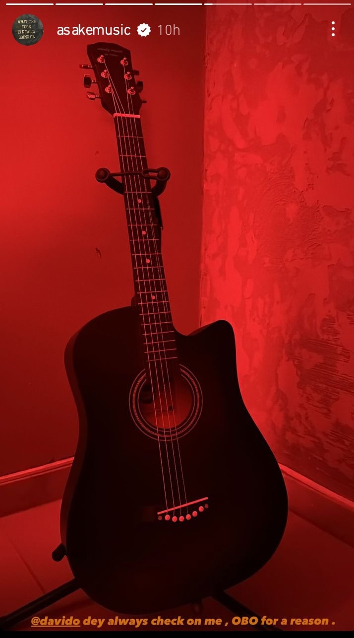 "OBO For A Reason" - Asake Hails Davido For Always Checking Up On Him 2 "OBO For A Reason" - Asake Hails Davido For Always Checking Up On Him