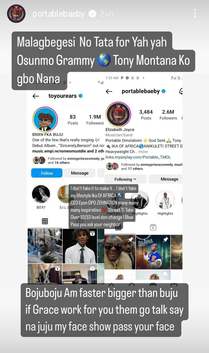 Portable Reveals Why He Is Bigger Than Buju BNXN