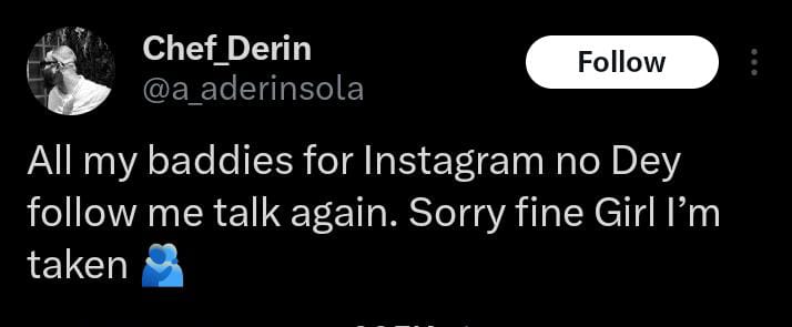 “My Instagram Baddies No Longer Talk To Me” – Saskay’s Boyfriend, Chef Derin Cries Out 6 “My Instagram Baddies No Longer Talk To Me” – Saskay’s Boyfriend, Chef Derin Cries Out