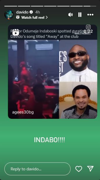 Davido Reacts As Prophet Odumeje Is Seen Dancing To His Song At Night Club [Video]