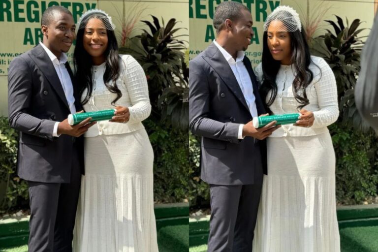 Theophilus Sunday Legally Ties The Knot With Ashlee White [Photos]