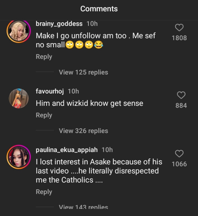 Reactions As Asake Unfollows Olamide, Others, Deletes All Photos On Instagram 