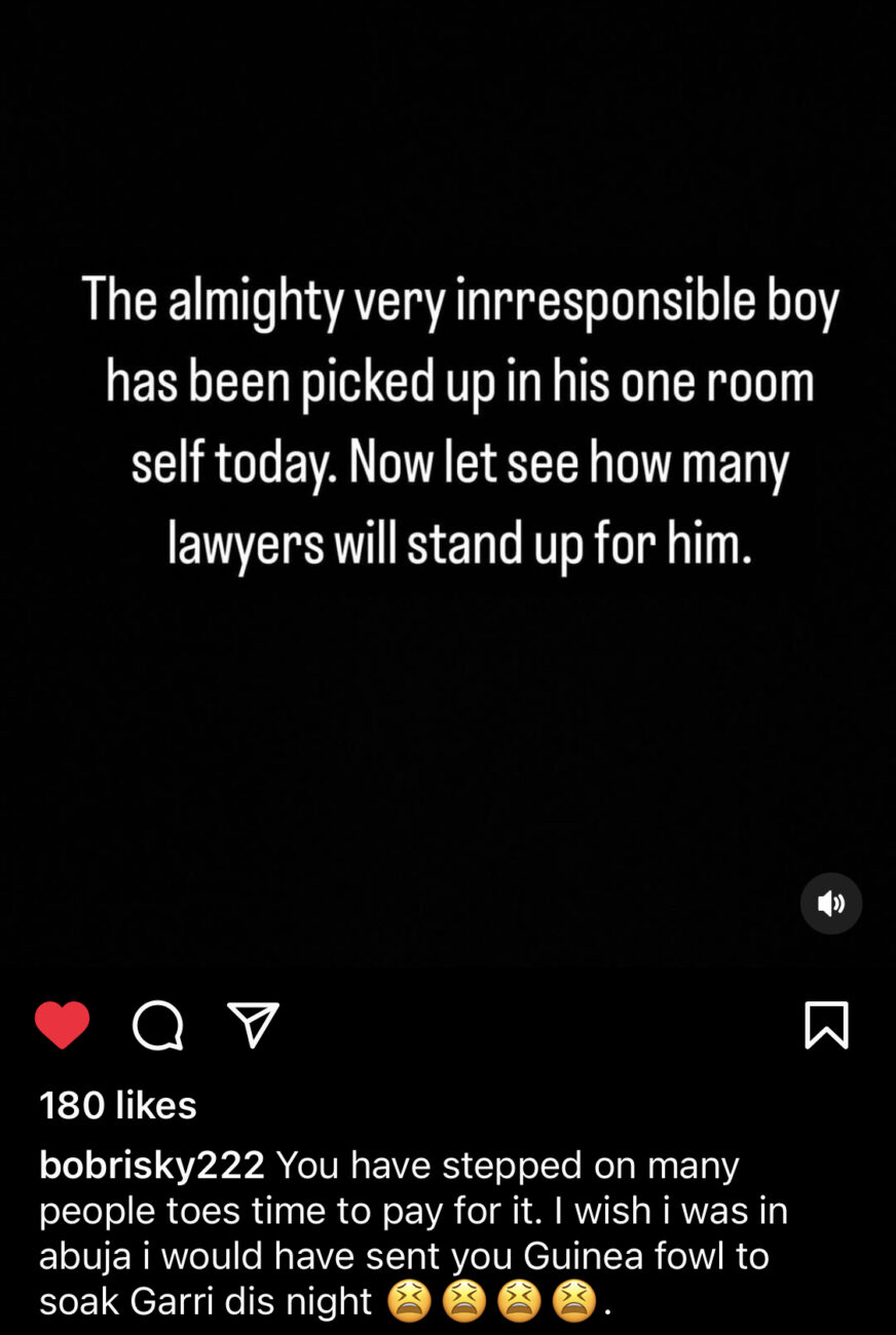 Bobrisky Reacts As Tonto Dikeh Arrest VeryDarkMan For Cyber Bullying And Threat To Life 3 Bobrisky Reacts As Tonto Dikeh Arrest VeryDarkMan For Cyber Bullying And Threat To Life