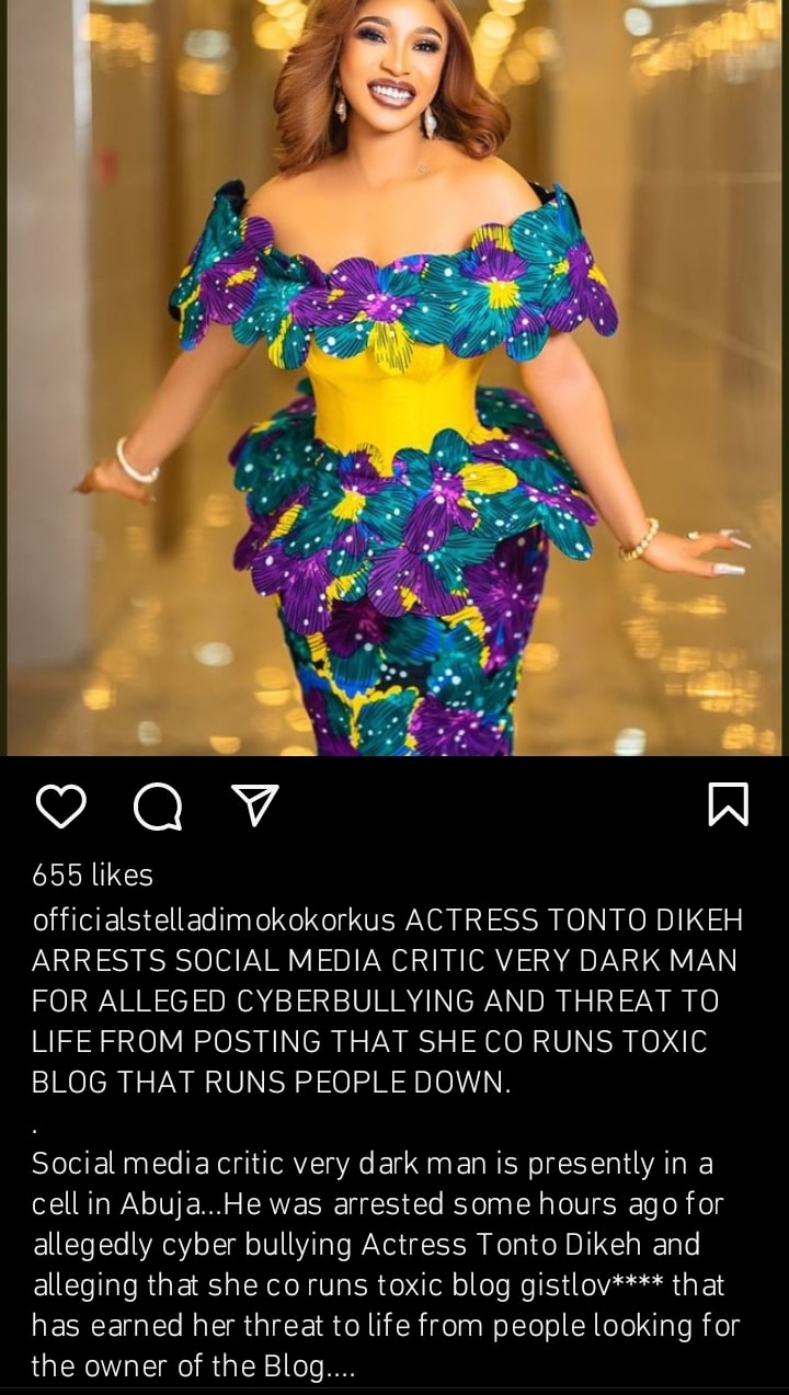 Bobrisky Reacts As Tonto Dikeh Arrest VeryDarkMan For Cyber Bullying And Threat To Life 2 Bobrisky Reacts As Tonto Dikeh Arrest VeryDarkMan For Cyber Bullying And Threat To Life