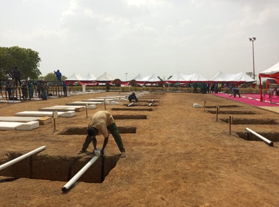 Bodies Of 17 Soldiers Killed In Delta Arrive Abuja Cemetery For Burial [Photos]