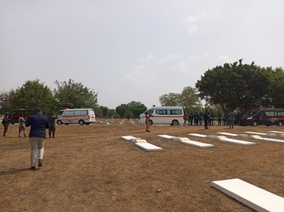 Bodies Of 17 Soldiers Killed In Delta Arrive Abuja Cemetery For Burial [Photos] 1