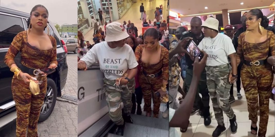 Fans Go Crazy As Bobrisky Storms Ikeja City Mall For 'Ajakaju' Meet And Greet [Video]