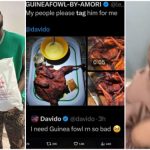 Nigerian Lady Reacts As Davido Patronizes Her Guinea Fowl Business [Photos/Video]