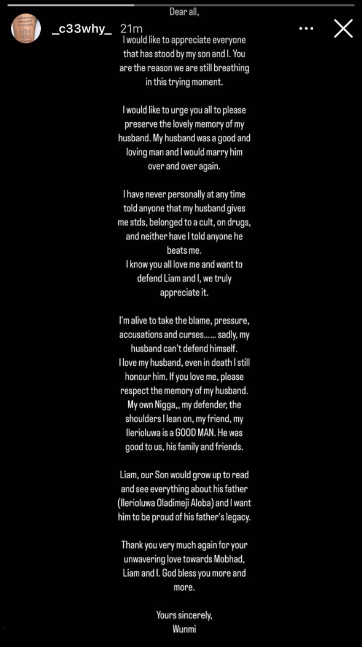 “I Never Told You That My Husband Gave Me STD” – Mohbad’s Wife Tackles Her Sister