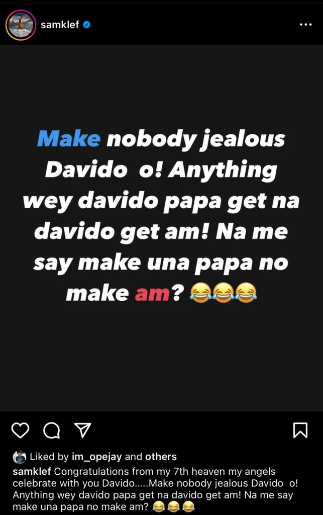 Davido’s Father Was The One Who Bought A New Private Jet And Not Him – Samklef 4 Davido’s Father Was The One Who Bought A New Private Jet And Not Him – Samklef