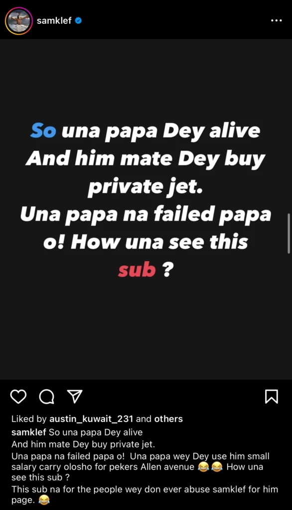 Davido’s Father Was The One Who Bought A New Private Jet And Not Him – Samklef 3 Davido’s Father Was The One Who Bought A New Private Jet And Not Him – Samklef