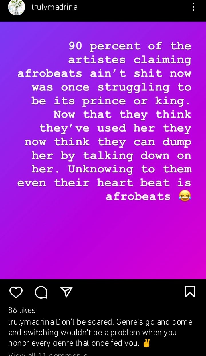 "They Were Once Struggling To Be Afrobeats Prince Or King” – Cynthia Morgan Shades Burna Boy, Wizkid