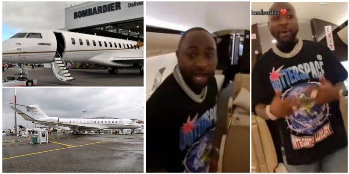Davido Flaunts Interior Of His New Bombardier Private Jet Worth N104 Billion [Video] Kanyi