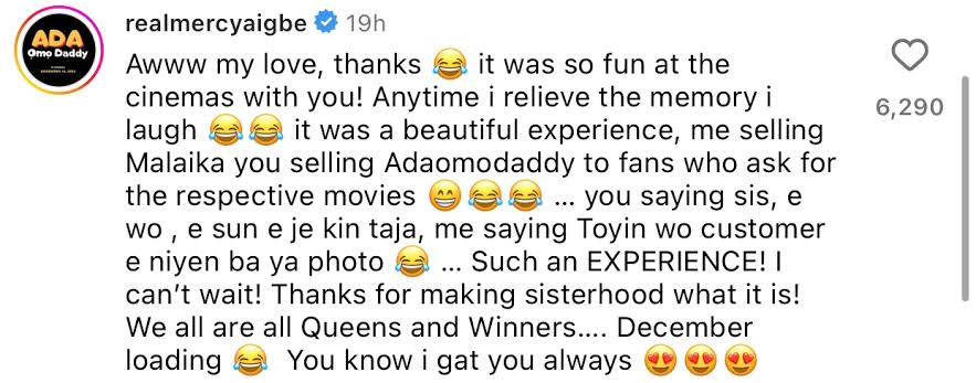 Funke Akindele, Mercy Aigbe Reacts As Toyin Abraham Publicly Reconciles With Them 3 Funke Akindele, Mercy Aigbe Reacts As Toyin Abraham Publicly Reconciles With Them