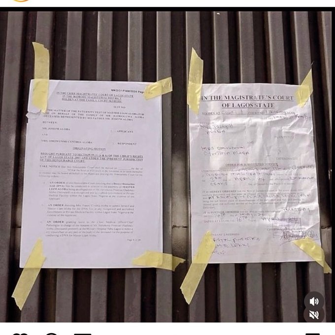 Mohbad’s Father Allegedly Pastes Court Order For DNA Test On Wunmi’s Gate