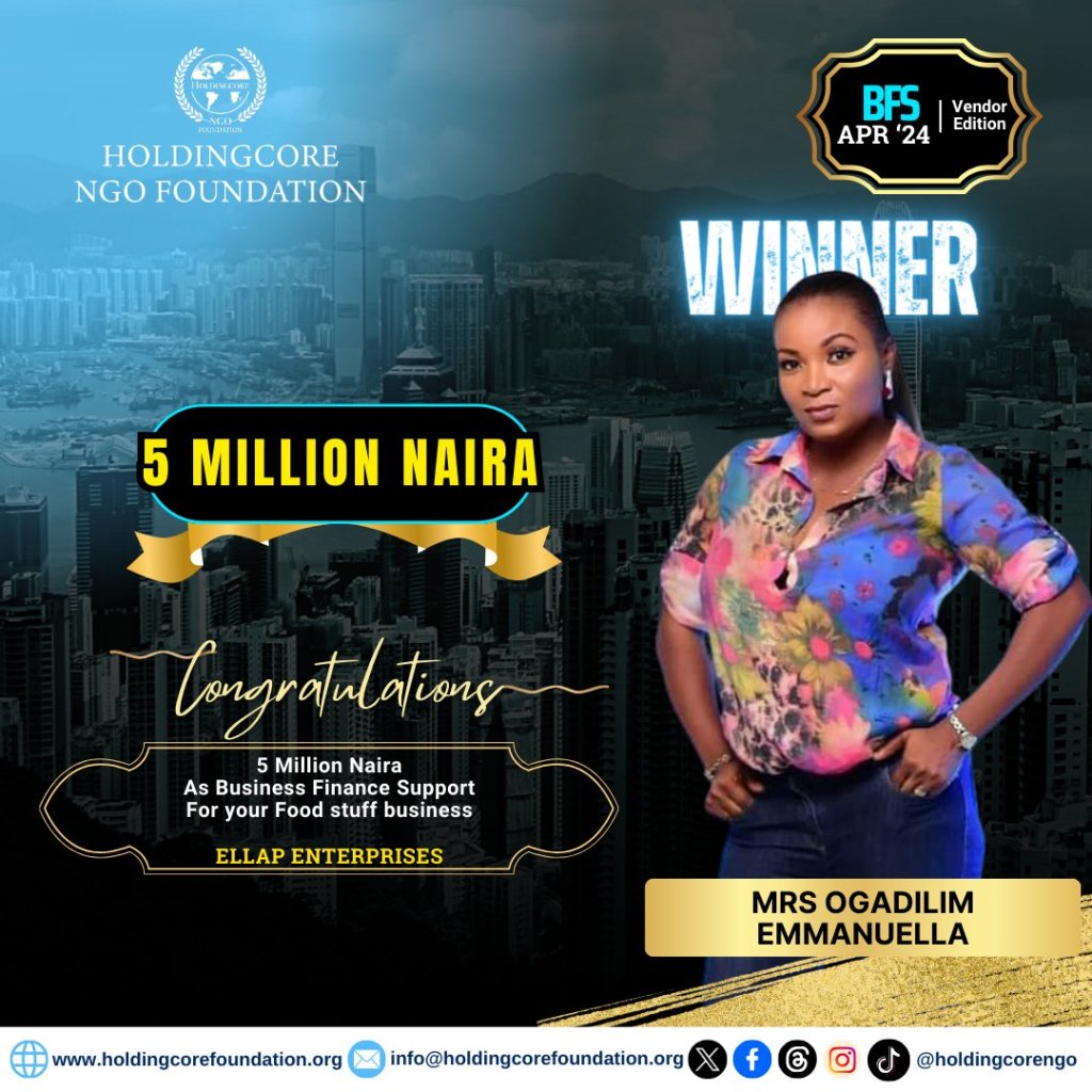 HoldingCore Foundation Names Winner in Entrepreneurial Pitch Contest for Vendors 1 HoldingCore Foundation Names Winner in Entrepreneurial Pitch Contest for Vendors 1