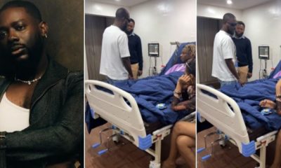 Adekunle Gold Visits Ailing Khaid At Hospital [Video]