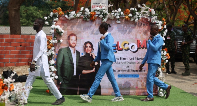 Prince Harry And Meghan Markle Arrive Nigeria To Promote His Invictus Games [Photos]