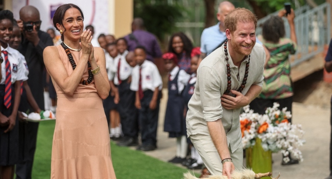 Prince Harry And Meghan Markle Arrive Nigeria To Promote His Invictus Games [Photos]