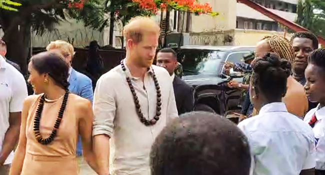 Prince Harry And Meghan Markle Arrive Nigeria To Promote His Invictus Games [Photos]