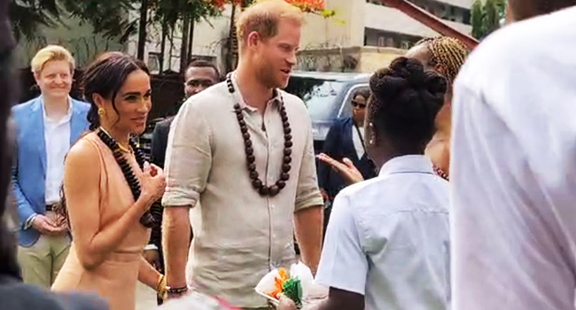 Prince Harry And Meghan Markle Arrive Nigeria To Promote His Invictus Games [Photos]
