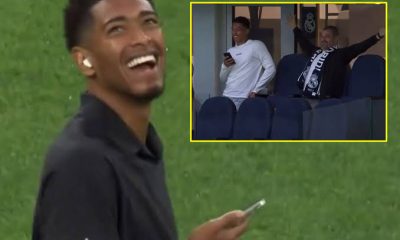 Jude Bellingham Laughs As His Father Do His Iconic Goal Celebration