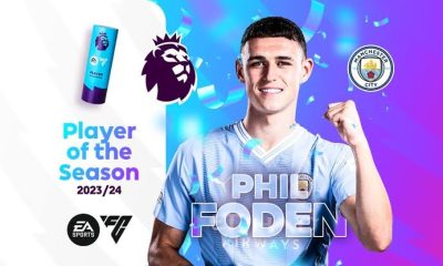 Manchester City Star, Phil Foden Wins Premier League Player Of The Season