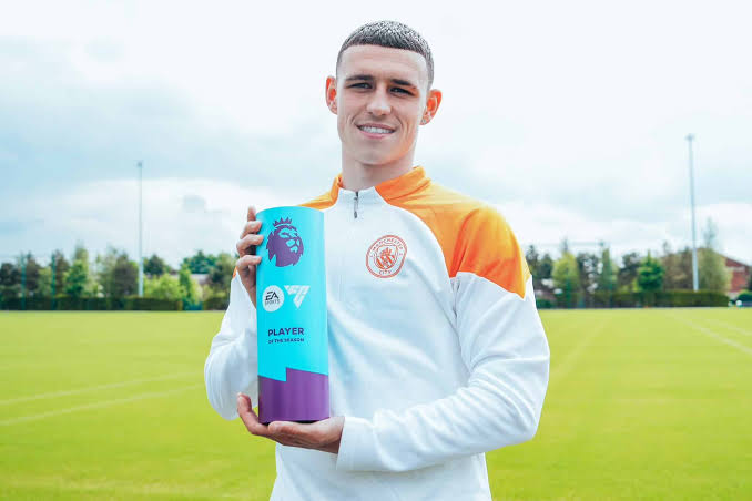 Manchester City Star, Phil Foden Wins Premier League Player Of The Season