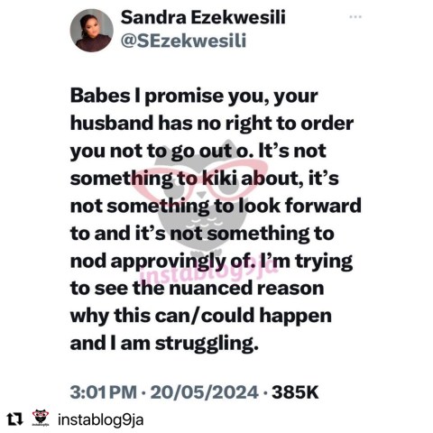 "My Husband Has Every Right To Tell Me Not To Go Out” – Actress Anita Joseph