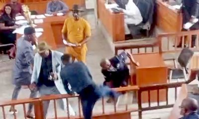 Serious Fight Breaks Out As Cross River Assembly Impeaches Speaker, Elvert Ayambem [Video]
