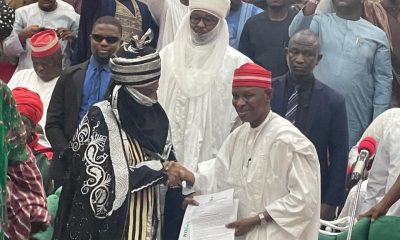 Sanusi Lamido Receives Reinstatement Letter, Turbaned As Emir Of Kano [Photos/Video]