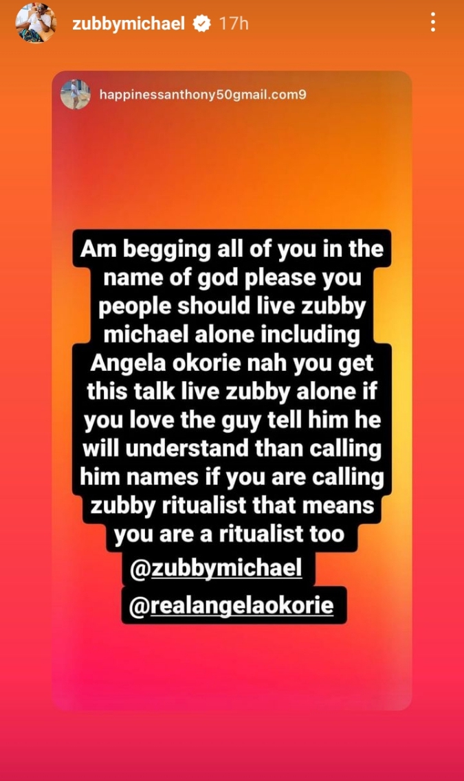 Zubby Michael Acknowledges That Angela Okorie Is In love With Him 2 Zubby Michael Acknowledges That Angela Okorie Is In love With Him