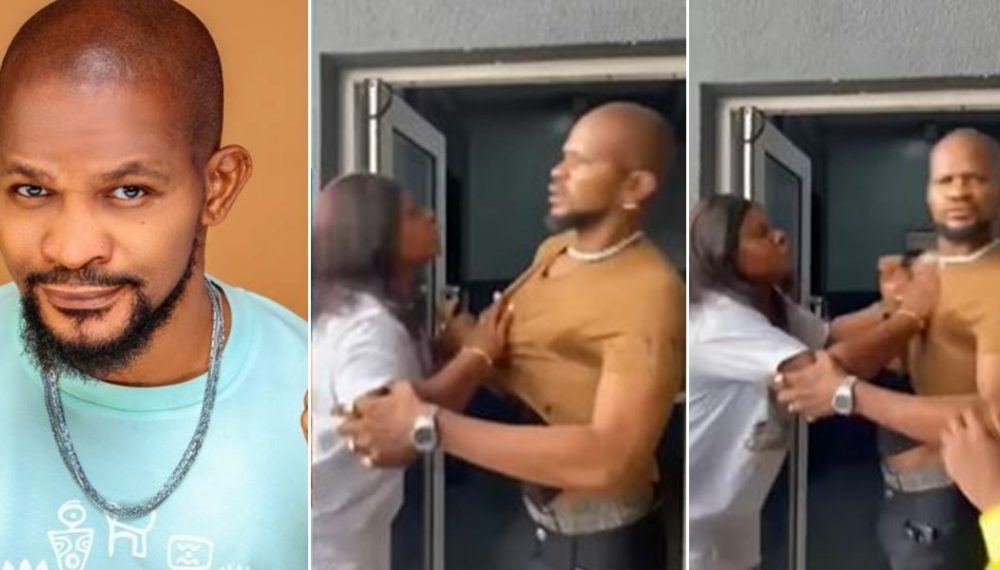 Woman Confronts Uche Maduagwu, Accuses Him Of Impregnating Her Sister And Avoiding Responsibility [Video]