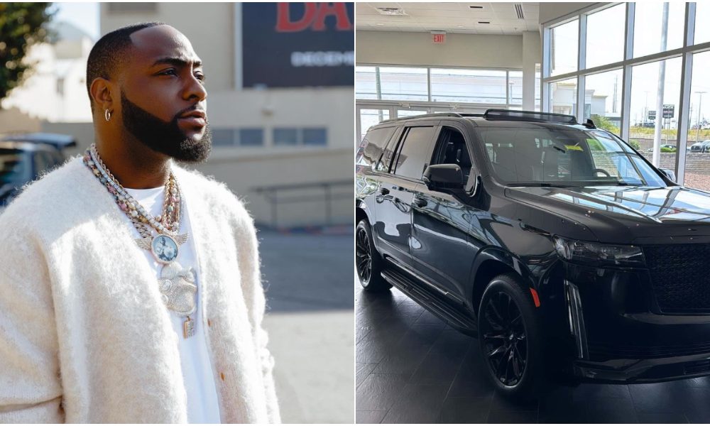Davido Acquires New Cadillac Escalade SUV Worth Million Of Naira