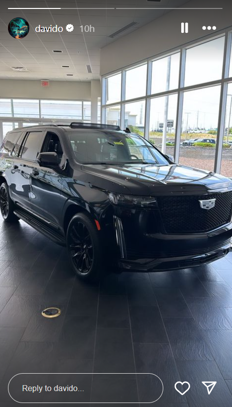 Davido Acquires New Cadillac Escalade SUV Worth Million Of Naira 2 Davido Acquires New Cadillac Escalade SUV Worth Million Of Naira