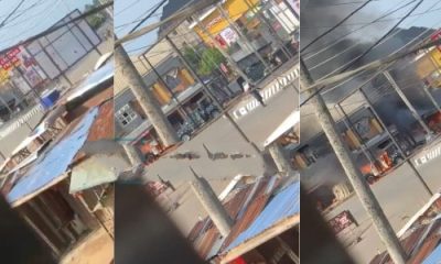 Biafra Day: Gunmen Enforcing Sit-At-Home In Abia Kill Two Soldiers, Set Military Van Ablaze [Video]