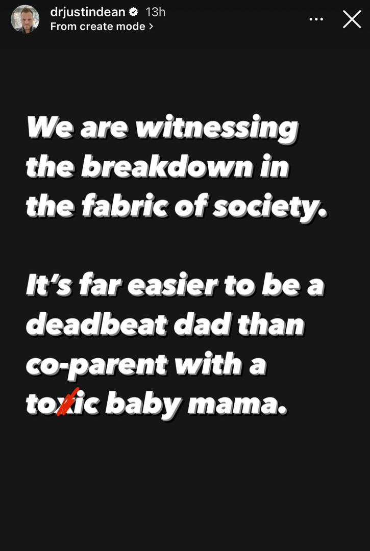 "It's Easier To Be A Deadbeat Dad Than Co-Parent With Toxic Babymama" - Korra Obi’s Ex-Husband, Justin Dean