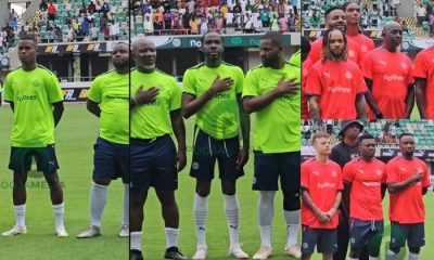 Sabinus, Falz, Poco Lee, Kanu, Ekong, Others Struggling To Sing New National Anthem [Video]