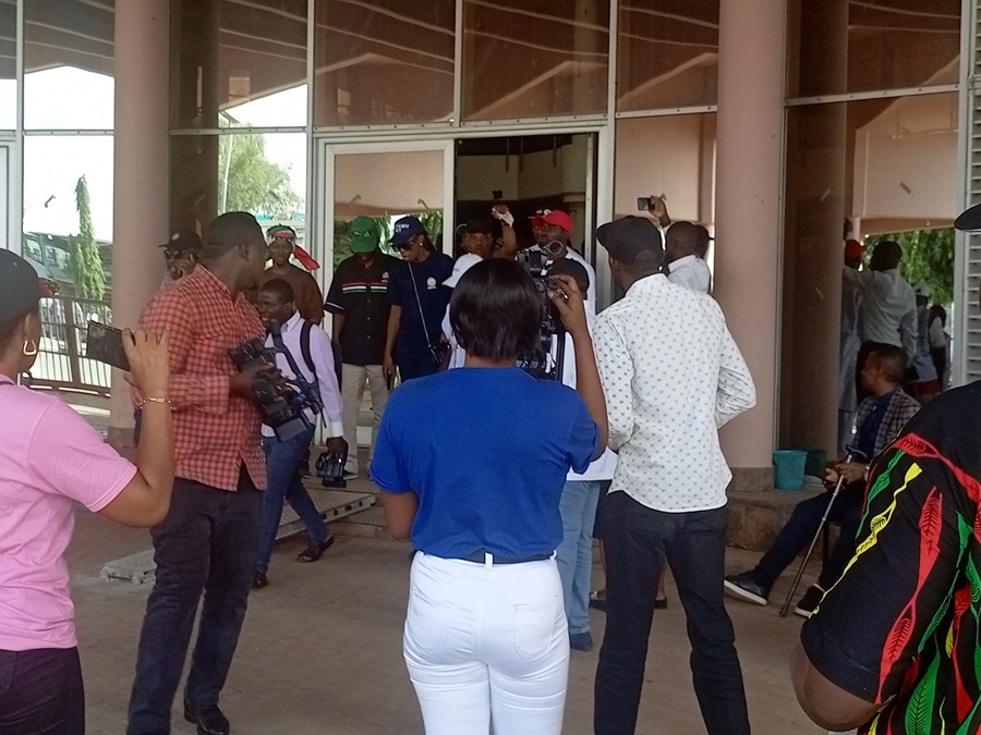NLC Strike: Labour Shuts Down National Assembly, Federal Secretariat [Photos]