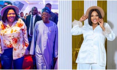 Toyin Abraham Clashes With Troll Demanding She Reveal Tinubu's Plans For Nigerians