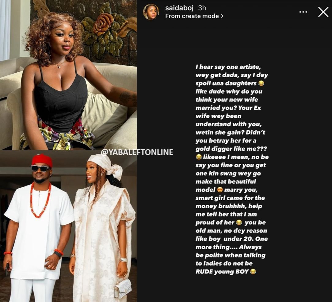 "You Betrayed Your Ex-Wife For A Gold Digger Like Me" - Saida Boj Replies Paul Okoye