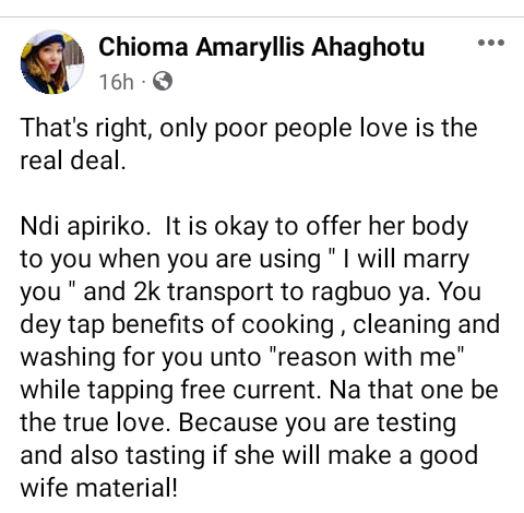 "If Your Body Is All You Have To Offer, Use It And Get Out Of Poverty" - Chioma Amaryllis 5 "If Your Body Is All You Have To Offer, Use It And Get Out Of Poverty" - Chioma Amaryllis