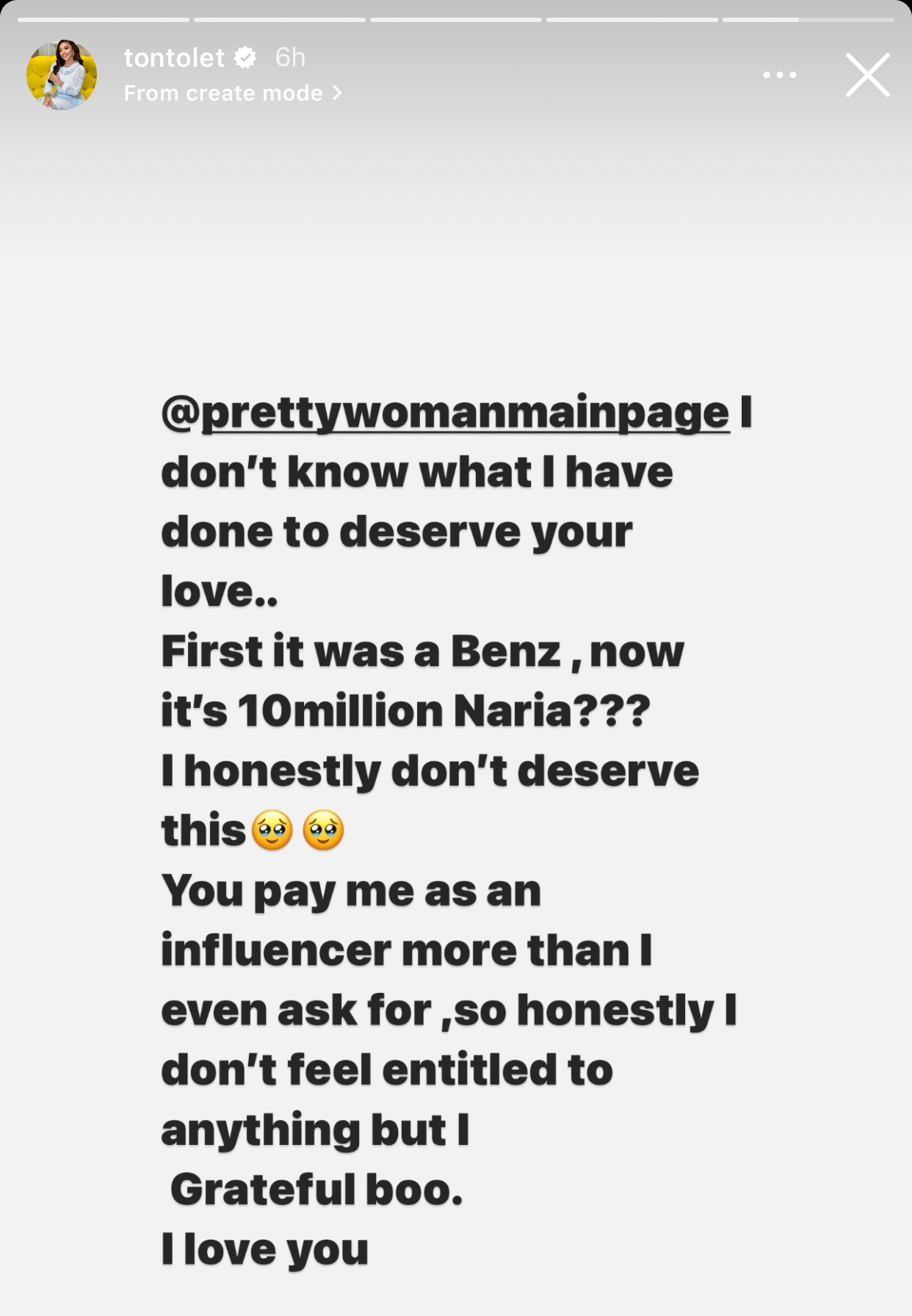 Tonto Dikeh Reacts As She Receives N10million On Her 39th Birthday