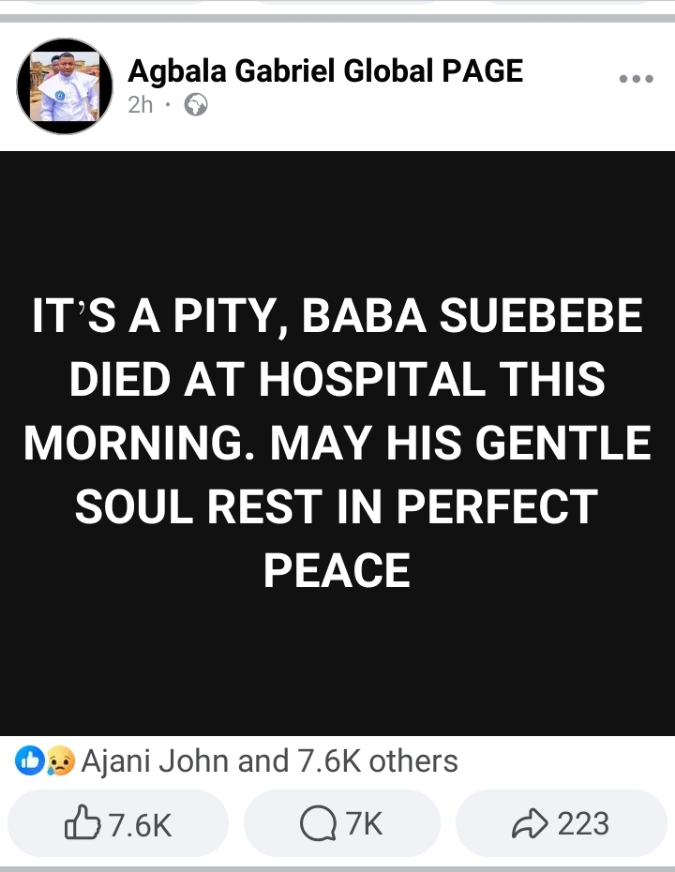 Actor Sule Suebebe Is Dead 6 Actor Sule Suebebe Is Dead