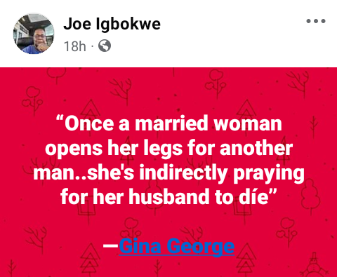 A Man Can Have 5 Girlfriends, But If Your Wife Dates Another Man, Your Life Is In Danger - Joe Igbokwe