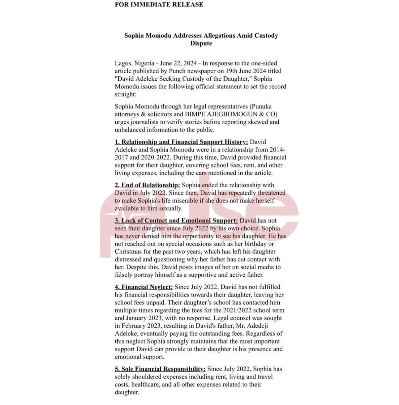 Davido Abandoned Imade Because I Refused To Sleep With Him - Sophia Momodu