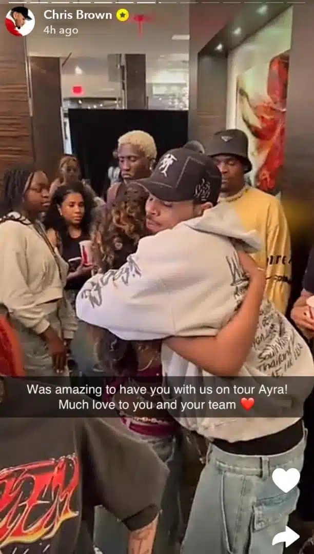 "It Was Amazing To Have You With Us On Tour" - Chris Brown Appreciates Ayra Starr 2 "It Was Amazing To Have You With Us On Tour" - Chris Brown Appreciates Ayra Starr