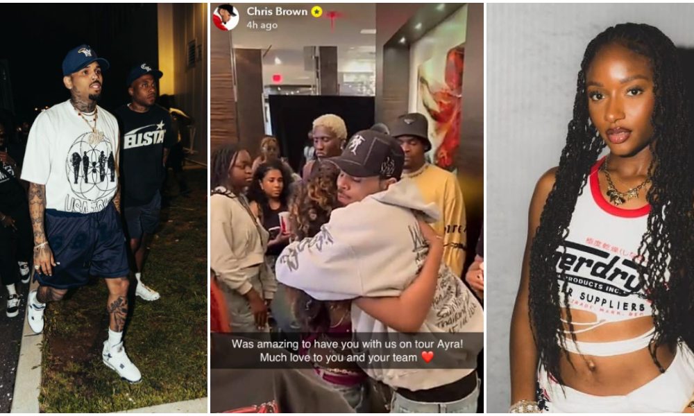 "It Was Amazing To Have You With Us On Tour" - Chris Brown Appreciates Ayra Starr