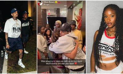 "It Was Amazing To Have You With Us On Tour" - Chris Brown Appreciates Ayra Starr
